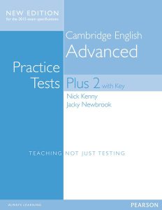 Cambridge Practice Tests Plus New Edition 2015 Advanced Students