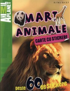 Carte cu stickere: Mari animale