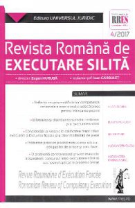 Revista romana de executare silita Nr. 4 din 2017