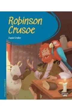 Robinson Crusoe. Prima mea biblioteca de Daniel Defoe