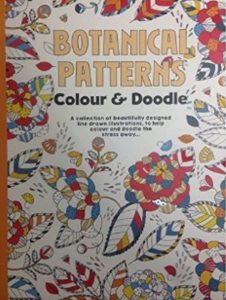 Adult colouring book. Botanical patterns. Colour & Doodle