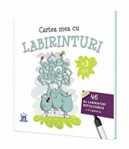 Cartea mea cu labirinturi. 46 de labirinturi refolosibile.  3 ani de Nina Dulleck
