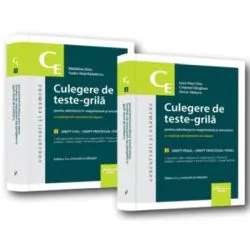 Culegere de teste-grila pentru admiterea in magistratura si avocatura. Editia a 5-a. 1. Drept civil. Drept procesual civil 2. Drept penal. Drept procesual penal de Madalina Dinu