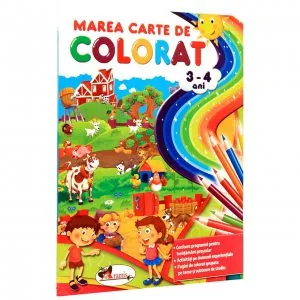 Marea carte de colorat 3-4 ani
