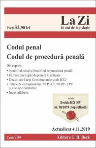 Codul penal şi Codul de procedură penală