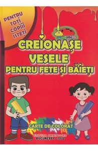 Creionase vesele pentru fete si baieti. Carte de colorat