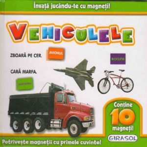 Invata jucandu-te cu magneti! Vehiculele (Contine 10 magneti)