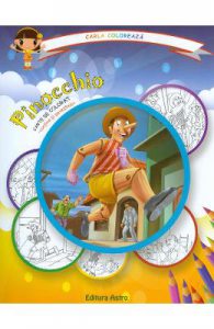 Pinocchio: carte de colorat + poveste. Carla coloreaza