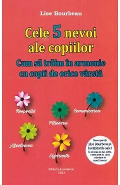 Cele 5 nevoi ale copiilor. Cum sa traim in armonie cu copii de orice varsta de Lise Bourbeau