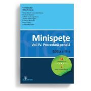 Minispete. Volumul 4. Procedura penala. Editia 3-a