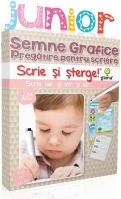 Semne grafice. Pregătire pentru scriere. Junior. Scrie și șterge! (3-5 ani)