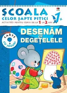 Desenam cu degetelele. Activitati pentru copiii de la 1 la 2 ani - carte cu jocuri