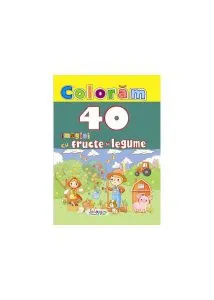 Colorăm. 40 imagini cu fructe și legume