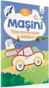 Masini - Prima carte de colorat cu abtibilduri