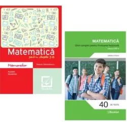 Pachet Matematica. Ghid complet si memorator Evaluarea Nationala clasa a 8-a de Daniela Stoica