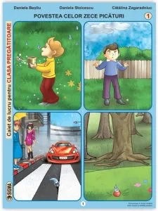 Povestea celor 10 picaturi. Clasa pregatitoare. Caiet Semestrul I