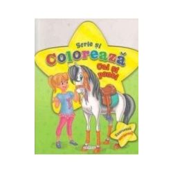 Scrie si coloreaza cai si ponei
