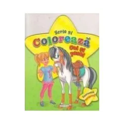 Scrie si coloreaza cai si ponei