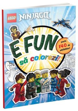 E fun să colorezi Ninjago!
