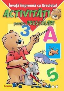 Invata impreuna cu ursuletul - Activitati pentru prescolari, galben