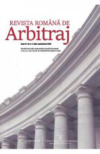 Revista Romana de Arbitraj Nr.3 iulie-septembrie 2020