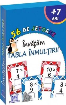 56 de Jetoane - Invățăm tabla înmulțirii﻿