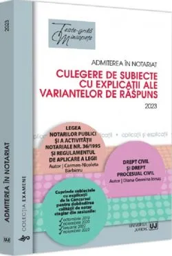 Admiterea in notariat de Barbieru Carmen Nicoleta