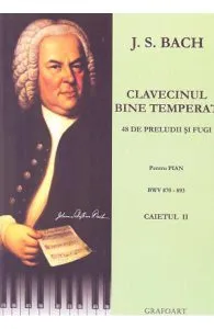 Clavecinul bine temperat pentru pian caietul 2 de Johann Sebastian Bach