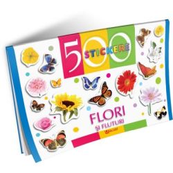 Flori si fluturi. 500 stickere