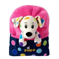 Ghiozdan roz pentru gradinita "Catelusul Pupo" 30 cm