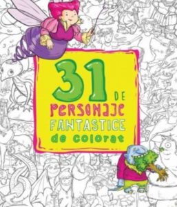 31 personaje fantastice de colorat