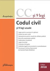 Codul civil si 9 legi uzuale - actualizat 29 ianuarie 2018