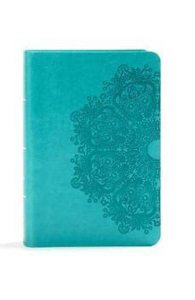 KJV Large Print Compact Reference Bible, Teal LeatherTouch
