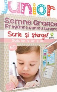 Semne grafice. Pregatire pentru scriere. Junior. Scrie si sterge!