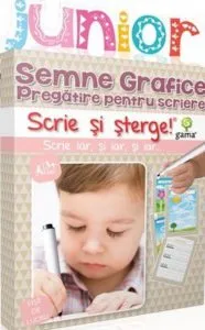 Semne grafice. Pregatire pentru scriere. Junior. Scrie si sterge!