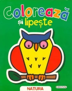Coloreaza si lipeste - Natura