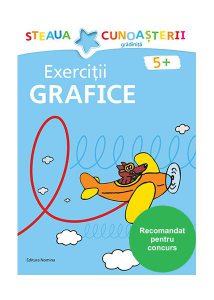 Exerciții Grafice 5 ani (albastru)