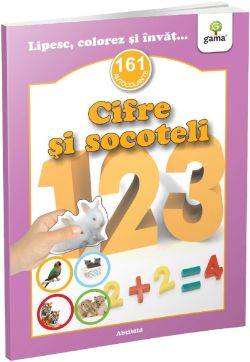 Lipesc, colorez si invat... Cifre si socoteli