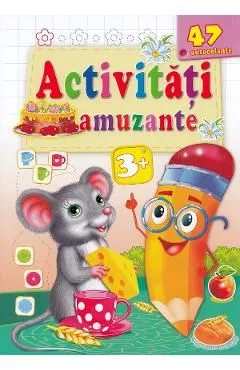 Activitati amuzante. Soricelul 47 autocolante 3 ani