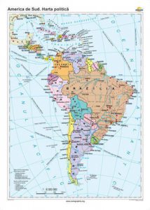 America de Sud. Harta politica