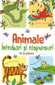Animale-intrebari si raspunsuri - 50 de jetoane de Usborne