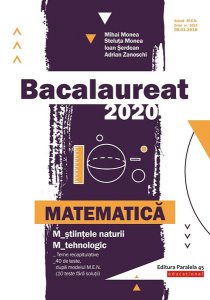 Bacalaureat 2020. Matematică ştiinţele-naturii, M-tehnologic