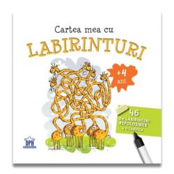 Cartea mea cu labirinturi (  4 ani) -  46 de labirinturi refolosibile   o carioca