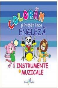 Instrumente muzicale - Coloram si invatam limba engleza Vol. 6