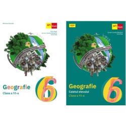 Pachet Geografie. Manualul si caietul elevului clasa a 6-a