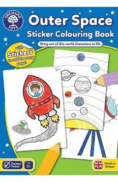 Outer Space. Carte de colorat cu activitati 3 ani
