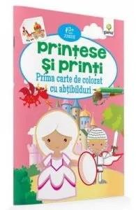 Printese si printi de Prima carte de colorat cu abtibilduri 2 ani+