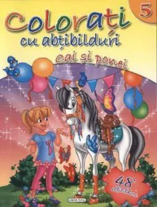 Colorati cu abtibilduri 5 - Cai si ponei