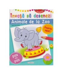 Invata sa desenezi animale de la zoo (Maini creative)