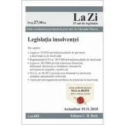 Legislatia insolventei. Cod 681. Actualizat la 19. 11. 2018 de Gheorghe Piperea